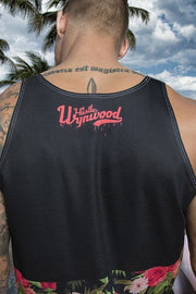 Hustle Wynwood Roses & Lillies All-Over-Print Black Tank Hustle Wynwood Tank Hustle Wynwood Roses & Lillies All-Over-Print Black Tank Hustle Wynwood Roses & Lillies All-Over-Print Black Tank - Devious Elements Apparel