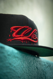 We Drippin All Red High Profile Snapback Devious Elements Apparel hat We Drippin All Red High Profile Snapback We Drippin All Red High Profile Snapback - Devious Elements Apparel
