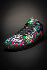 Toon Buddies Canvas Mid Top Ladies Sneaker Devious Elements Apparel shoes Toon Buddies Canvas Mid Top Ladies Sneaker Toon Buddies Canvas Mid Top Ladies Sneaker - Devious Elements Apparel
