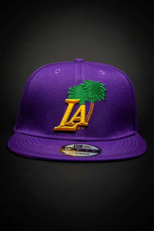 Los Angeles Lakers La Palm 9FIFTY New Era Fits Snapback Hat