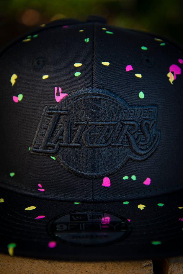 New Era Nba  La Lakers Nba Neon Fade Black Hoodie - · Kales Tiles