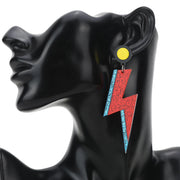Bowie Thunder Bolt Dangle Resin Acrylic Earrings Devious Elements Apparel Earrings Bowie Thunder Bolt Dangle Resin Acrylic Earrings Bowie Thunder Bolt Dangle Resin Acrylic Earrings - Devious Elements Apparel