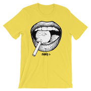 Lolly-Pop Lips Unisex Graphic Crew T-shirt IVANKA C Shirt Lolly-Pop Lips Unisex Graphic Crew T-shirt Lolly-Pop Lips Unisex Graphic Crew T-shirt - Devious Elements Apparel