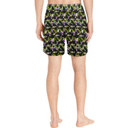 Mech Bees Florale Mid Length Swimming Trunks Pixel Pancho Mid-Length Swim Trunks Mech Bees Florale Mid Length Swimming Trunks Mech Bees Florale Mid Length Swimming Trunks - Devious Elements Apparel