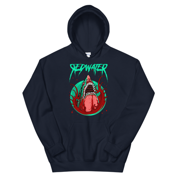 Shark Attack Redwater Unisex Pullover Hoodie Derek Garcia Hoodie Shark Attack Redwater Unisex Pullover Hoodie Shark Attack Redwater Unisex Pullover Hoodie - Devious Elements Apparel