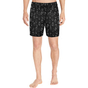 Robot Heads Pattern Mid Length Swimming Trunks Pixel Pancho Mid-Length Swim Trunks Robot Heads Pattern Mid Length Swimming Trunks Robot Heads Pattern Mid Length Swimming Trunks - Devious Elements Apparel