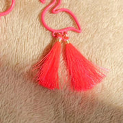 Flamingo Tassel Tropical Hot Pink Earrings Devious Elements Apparel Earrings Flamingo Tassel Tropical Hot Pink Earrings Flamingo Tassel Tropical Hot Pink Earrings - Devious Elements Apparel