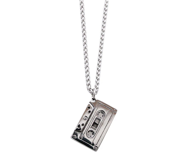 Retro Cassette Tape Stainless Steel Pendant with Free Necklace Devious Elements Apparel Jewelry Retro Cassette Tape Stainless Steel Pendant with Free Necklace Retro Cassette Tape Stainless Steel Pendant with Free Necklace - Devious Elements Apparel