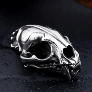 Prehistoric Sabertooth Tiger Skull Stainless Steel Pendant with Free Necklace Beier Jewelry Jewelry Prehistoric Sabertooth Tiger Skull Stainless Steel Pendant with Free Necklace Prehistoric Sabertooth Tiger Skull Stainless Steel Pendant with Free Necklace - Devious Elements Apparel