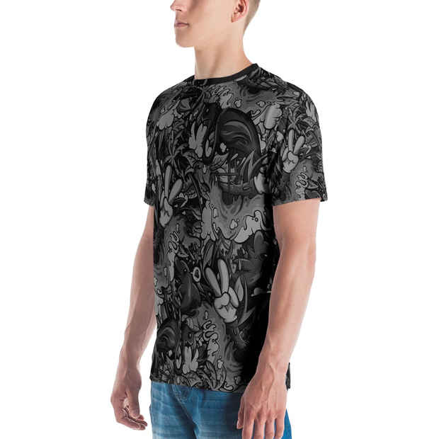 Tropicana Pattern Cut & Sew Unisex Crew T-shirt Enox Art Shirt Tro