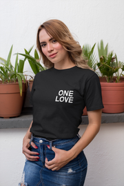 One Love Embroidery Chest Unisex Crew T-Shirt Carlos Solano Shirt One Love Embroidery Chest Unisex Crew T-Shirt One Love Embroidery Chest Unisex Crew T-Shirt - Devious Elements Apparel