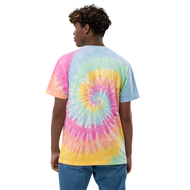 Brov Blue Loyalty Embroidered Oversized Tie-Dye T-Shirt Loyalty Unisex Tie Dye T-Shirt Brov Blue Loyalty Embroidered Oversized Tie-Dye T-Shirt Brov Blue Loyalty Embroidered Oversized Tie-Dye T-Shirt - Devious Elements Apparel