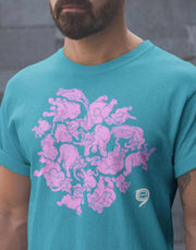 Pink Elephants Unisex Graphic Crew T-shirt Eric Nine Shirt Pink Elephants Unisex Graphic Crew T-shirt Pink Elephants Unisex Graphic Crew T-shirt - Devious Elements Apparel