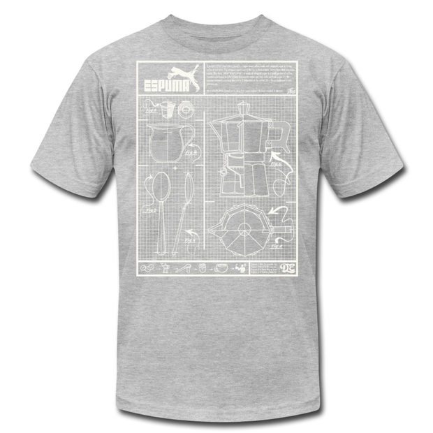 Cafecito Blueprint OG Unisex Crew T-Shirt ESPUMA Shirt Cafecito Blueprint OG Unisex Crew T-Shirt Cafecito Blueprint OG Unisex Crew T-Shirt - Devious Elements Apparel