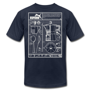 Cafecito Blueprint OG Unisex Crew T-Shirt ESPUMA Shirt Cafecito Blueprint OG Unisex Crew T-Shirt Cafecito Blueprint OG Unisex Crew T-Shirt - Devious Elements Apparel