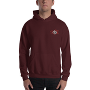 Voorhees Blood Mask Loyalty Logo Embroidered Unisex Hoodie Loyalty Hoodie/Embroidered Voorhees Blood Mask Loyalty Logo Embroidered Unisex Hoodie Voorhees Blood Mask Loyalty Logo Embroidered Unisex Hoodie - Devious Elements Apparel