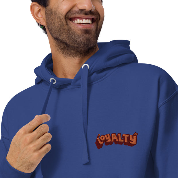 Loyalty Over Everything Print & Orange Embroidered Unisex Pullover Hoodie Loyalty Hoodie/Embroidered Loyalty Over Everything Print & Orange Embroidered Unisex Pullover Hoodie Loyalty Over Everything Print & Orange Embroidered Unisex Pullover Hoodie - Devious Elements Apparel