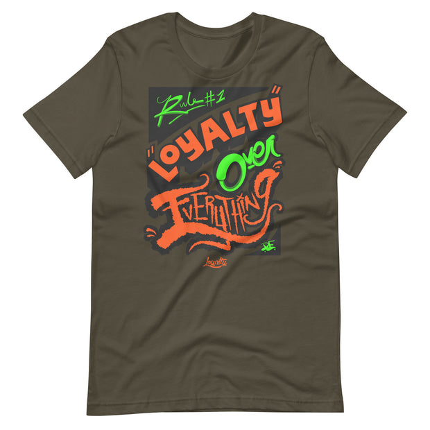 Rule #1 Loyalty Is Everything Orange Unisex Crew T-shirt Loyalty T-Shirt Rule #1 Loyalty Is Everything Orange Unisex Crew T-shirt Rule #1 Loyalty Is Everything Orange Unisex Crew T-shirt - Devious Elements Apparel